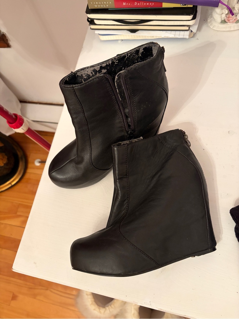 Women’s Black Wedge Ankle Boots - Jeffrey Campbell